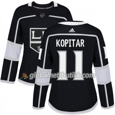 Los Angeles Kings Hockeydrakt Anze Kopitar 11 2017-2018 Svart Adidas Authentic - Dame